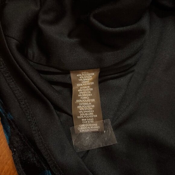 Calvin Klein Women Sheath Dress Sz *4P Velvet Burn Out Whimsigoth Fairy Grunge - Picture 14 of 16